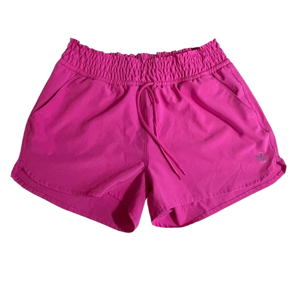 Carve Designs Pink Smocked Waist Board Shorts Womens Medium Quick Dry Athletic